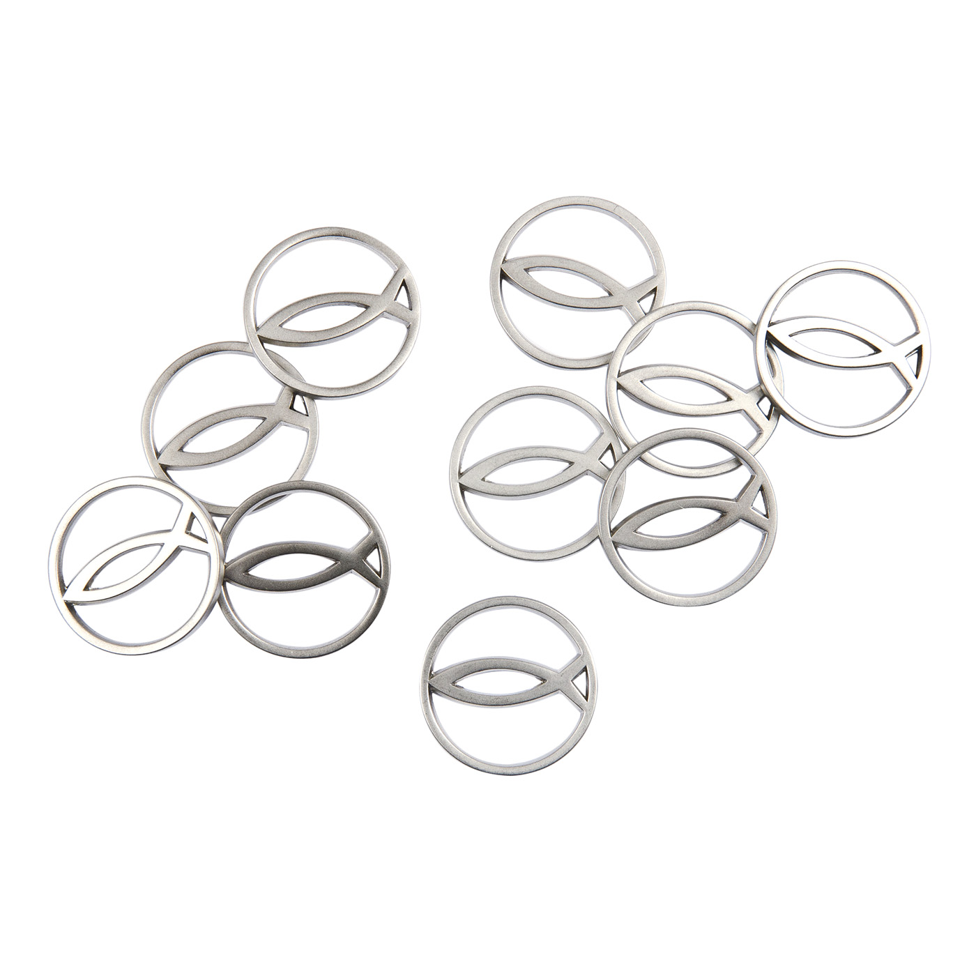 Praisent-Einkaufswagenchip-Fisch-Ichthys-Fischchips-Metallchips-3301 Einkaufswagenchip Fisch