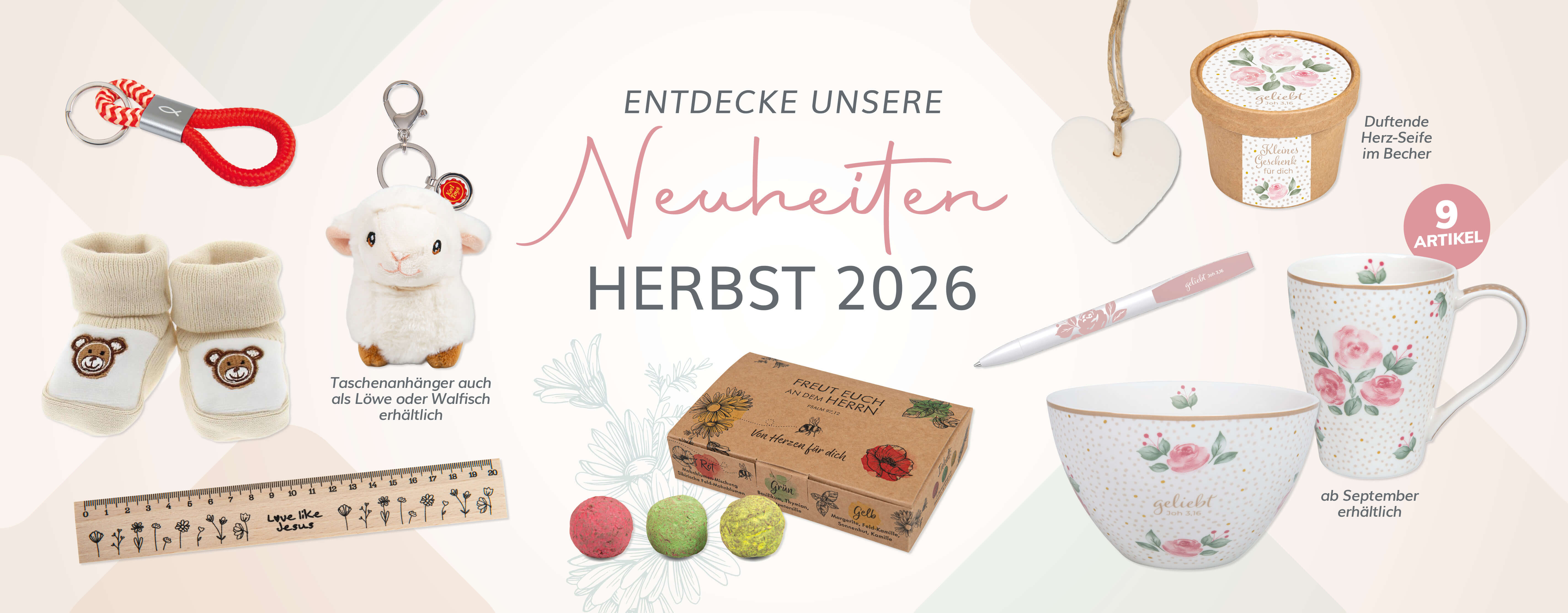 kuscheltier, kleine tasche, kinder haft, mug, cup, teebecher, holz ruler, nagelschmuck, schuhe, teddy, herbst 2026