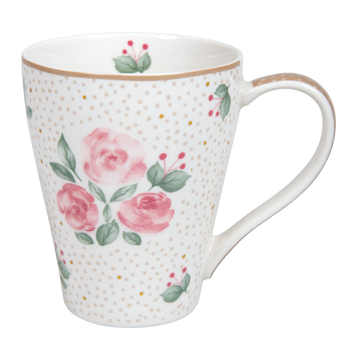tasse, porzellan, rose, blumenmuster, rosen