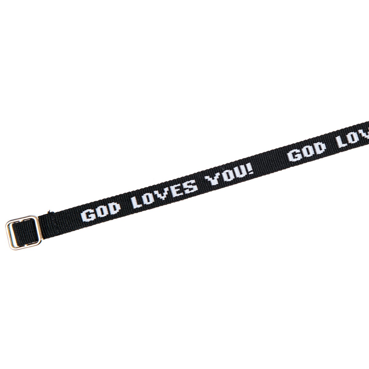 Armband-1123-schwarz Armband God loves you