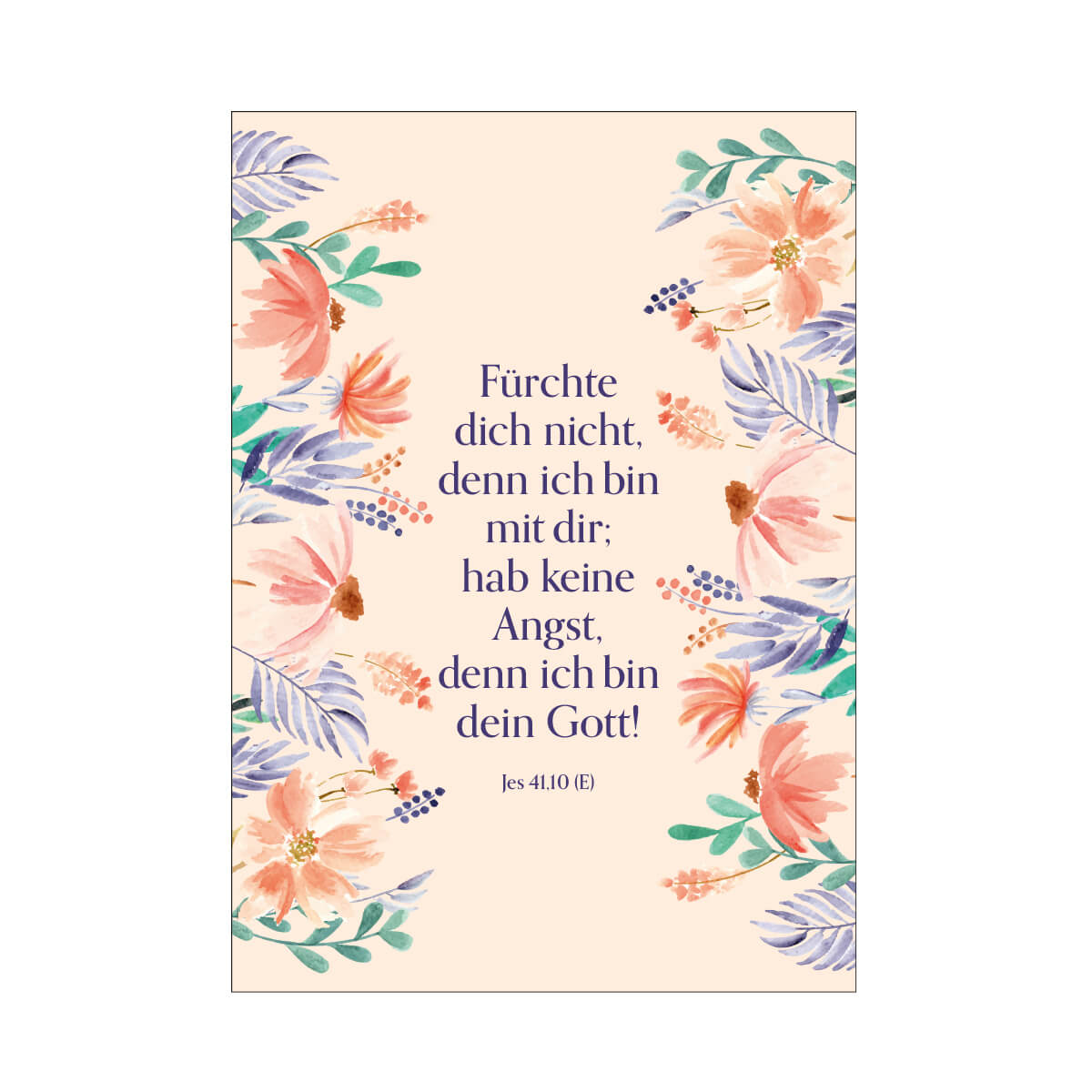 Karte, Blumen, Zitat, Poster, Druck