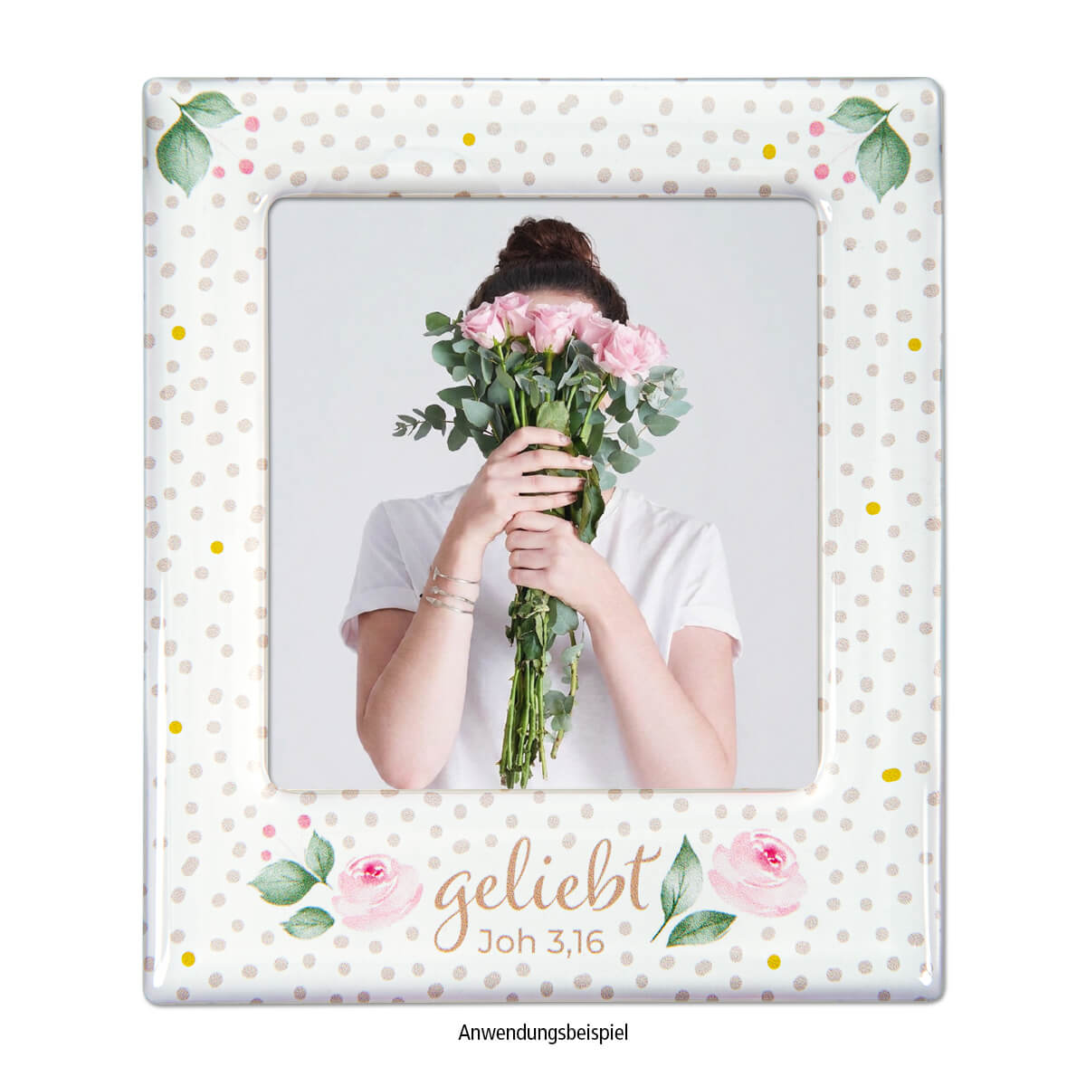 Blumenstrauß, Rosen, Bouquet, Fotosrahmen, Gott?