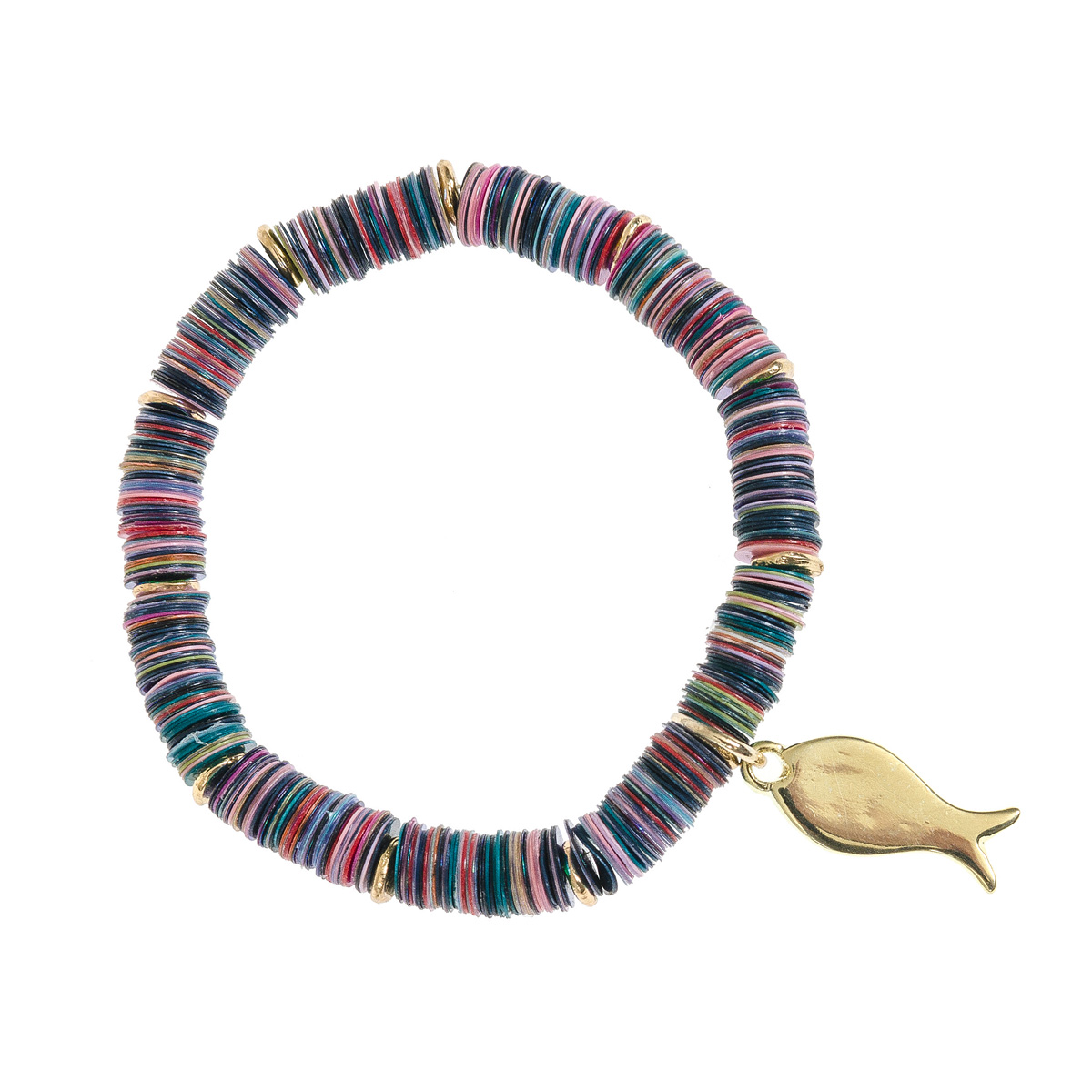 Armband-mit-Anh-nger-Fisch Armband mit Anhänger Fisch