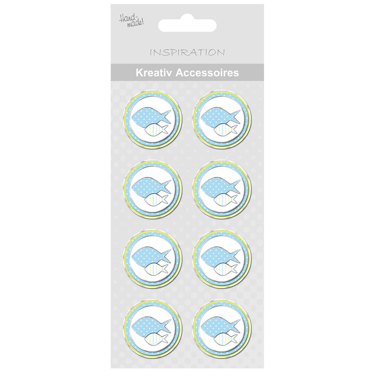 Kreativ-Set Papier-Buttons Fische