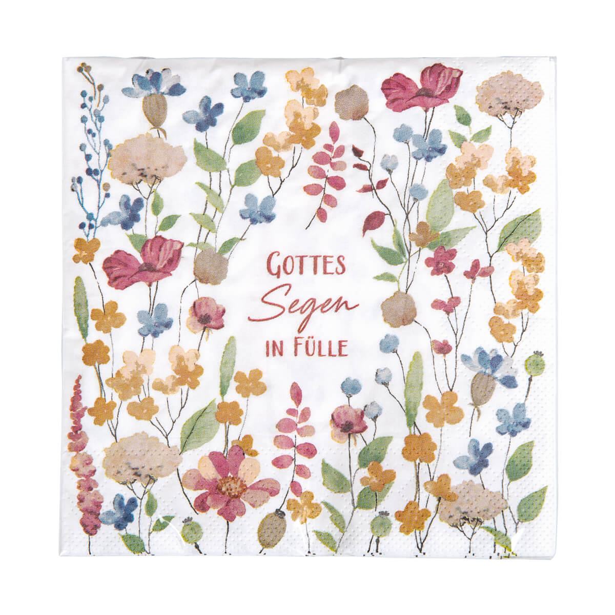 Servietten Gottes Segen  Florales Design, Grafiken, Muster, Grußkarte, Pflanze