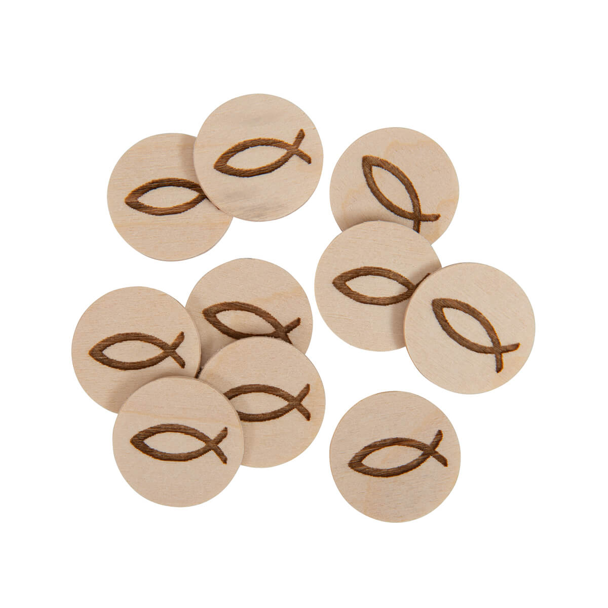 Einkaufswagenchip Fisch, 10er-Pack