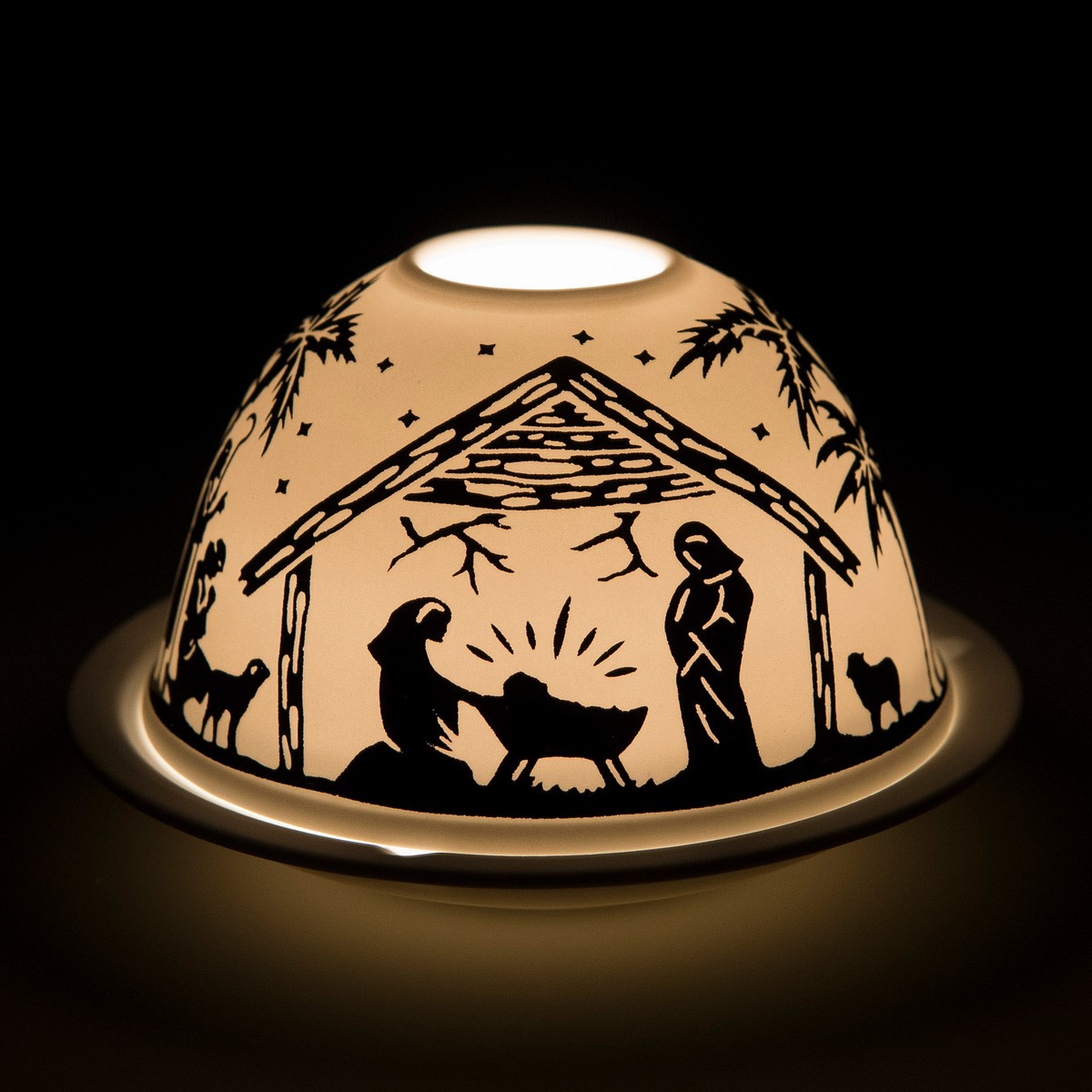 Windlicht Krippe