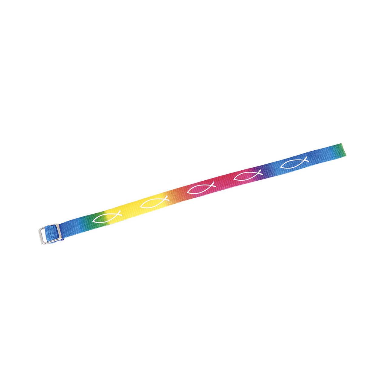 Praisent-Armband-Christenfisch-Ichthys-Regenbogen-bunt-1122 Armband Christenfisch / Ichthys