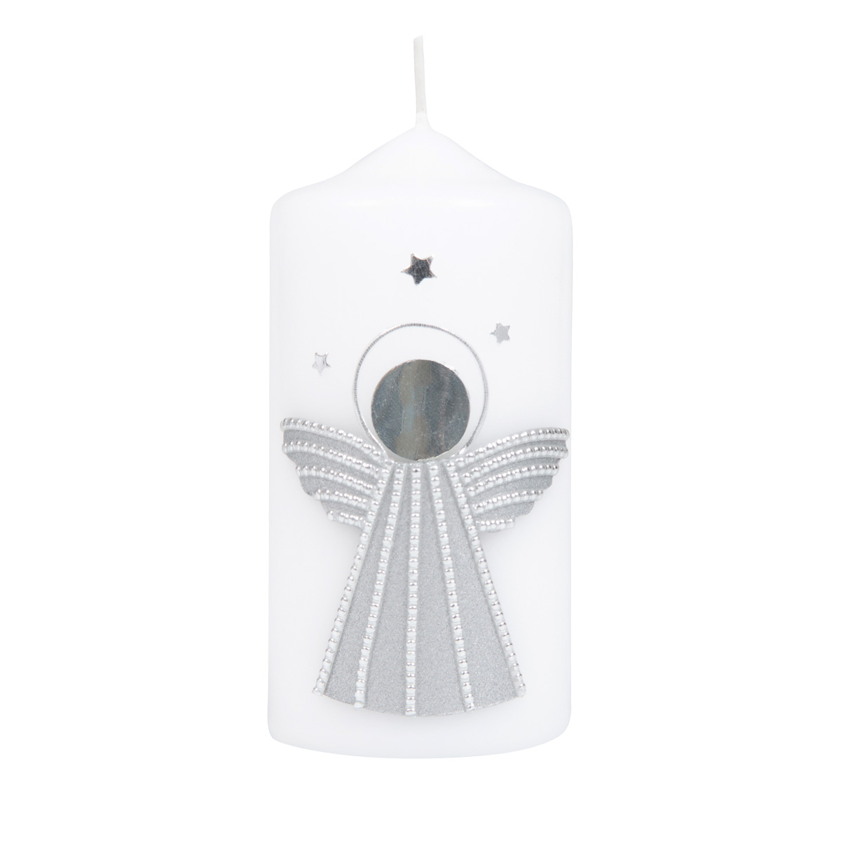 Praisent-Weihnachten-kerze_engel_silbe-5055 Kerze Engel silber