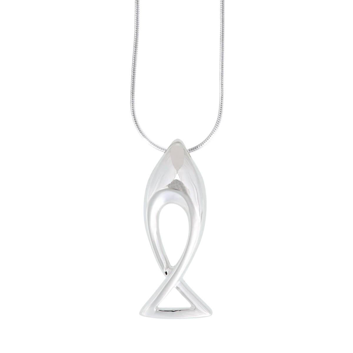anhaenger-fischsymbol-silber-praisent-6319 Halskette mit Anhänger Julia