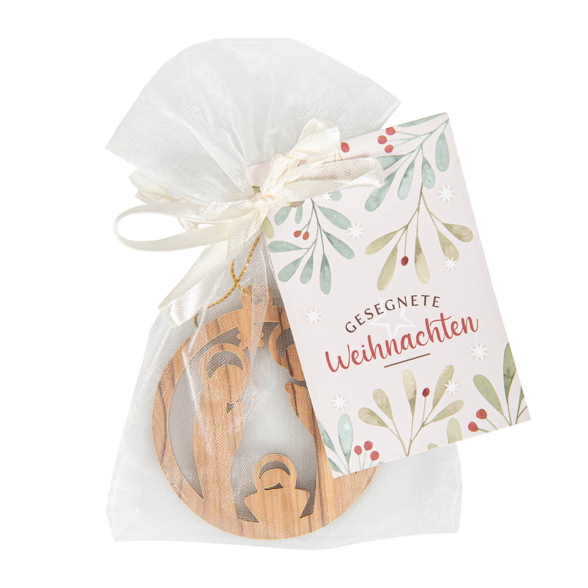 Weihnachtsgeschenk, Holzanhänger, Holzstern, Samtige Verpackung?, Weihnachtsdeko