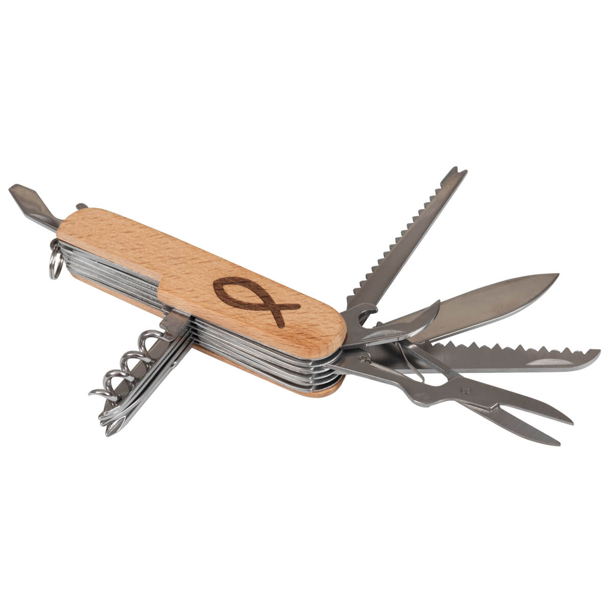 Taschenmesser Fischsymbol