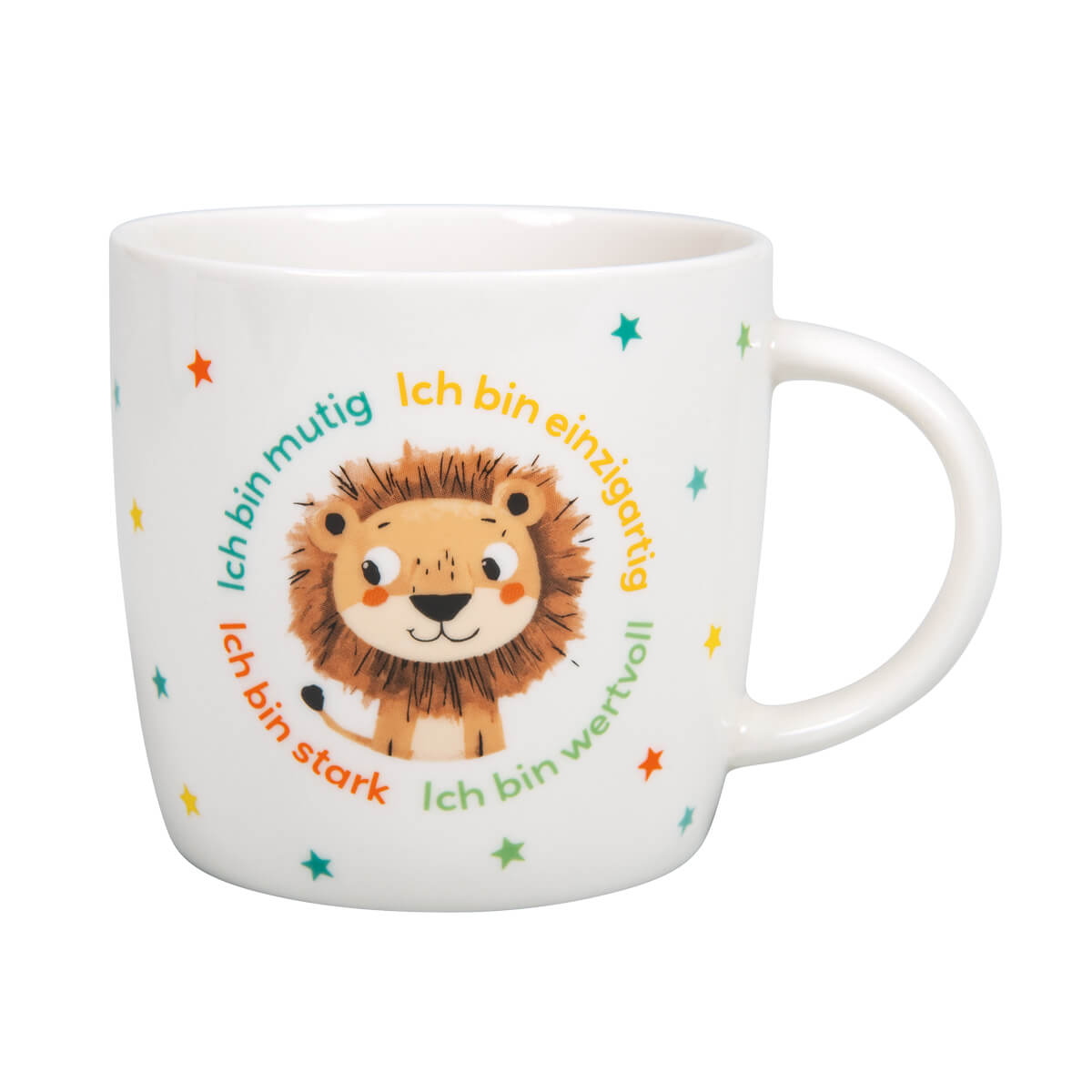 Kindermotiv, Löwe, Becher, Mikro-Design, Textured Muster