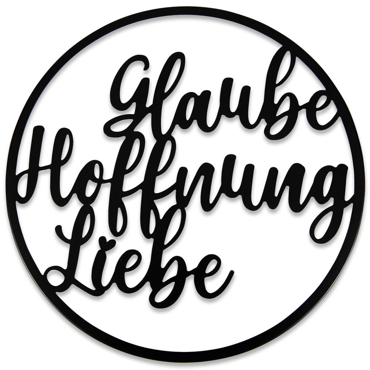 Wanddeko Glaube Hoffnung Liebe