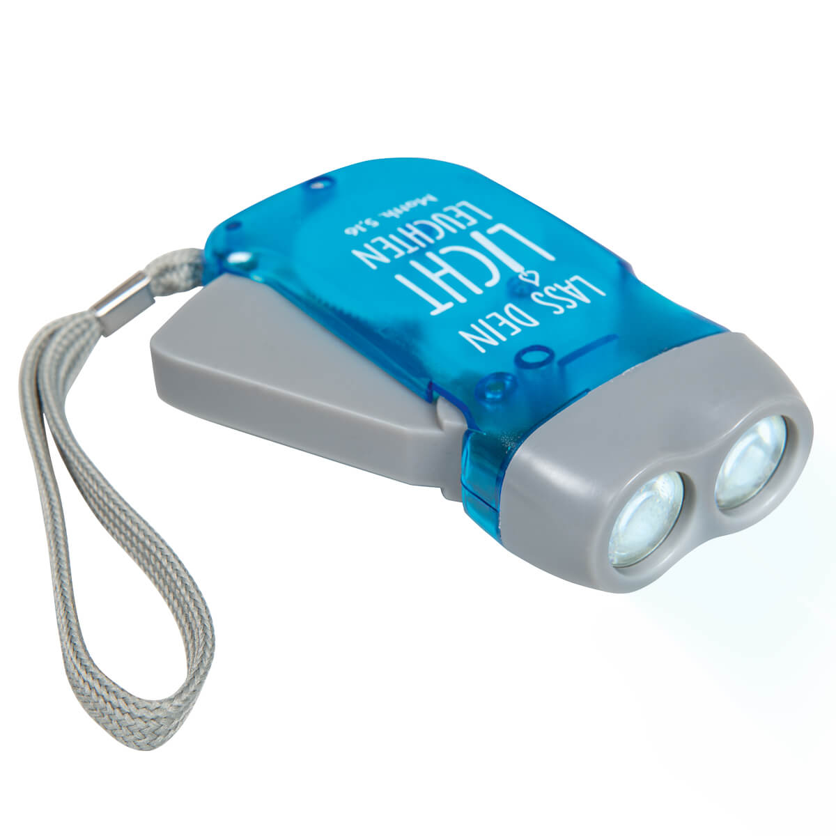 Taschenlampe, Mini-LED, Doppellinsen, Blaue Hülle, Licht-Notfalllampe