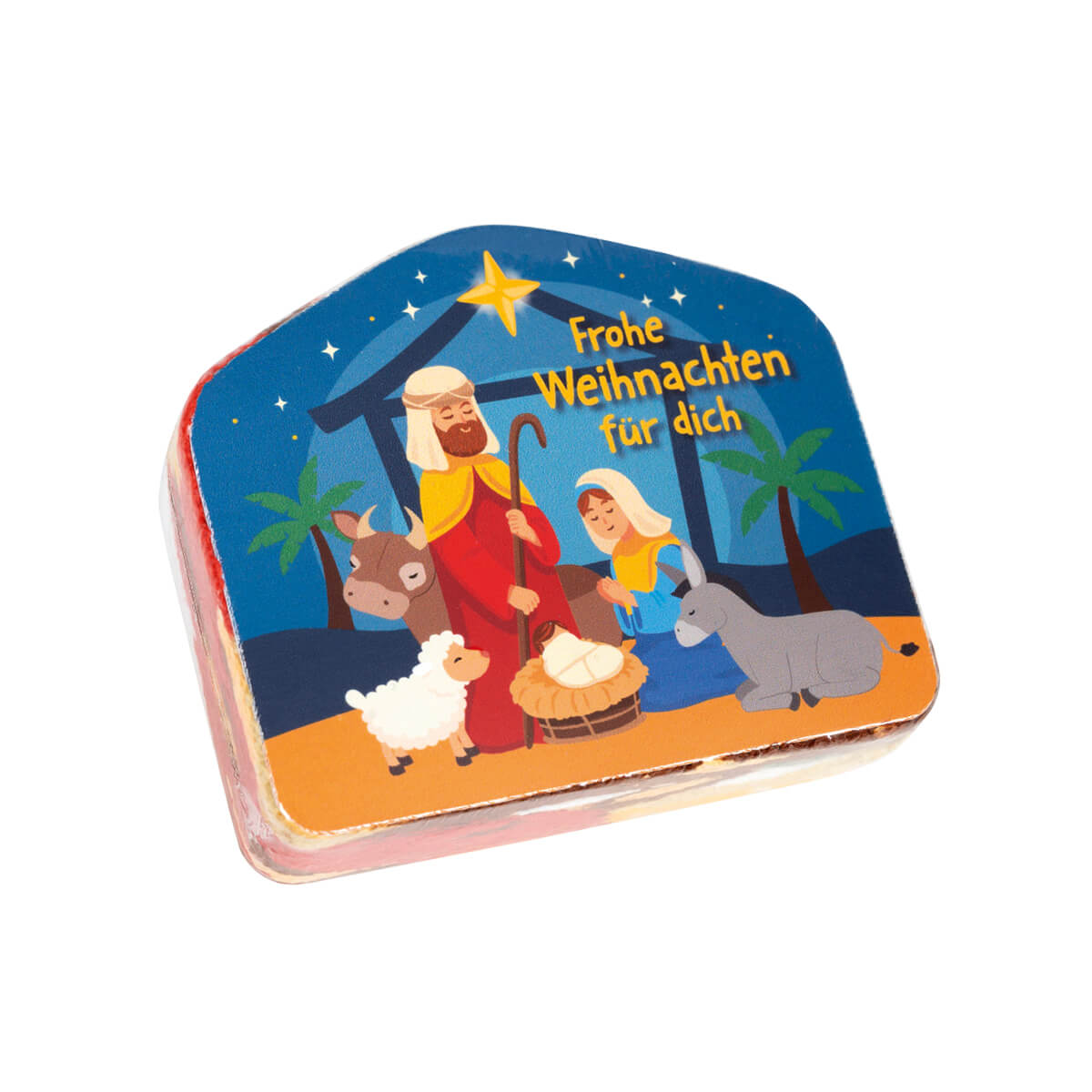 Weihnachtsgeschichte, Krippe, Figuren, Holzbox, Weihnachtsmotiv