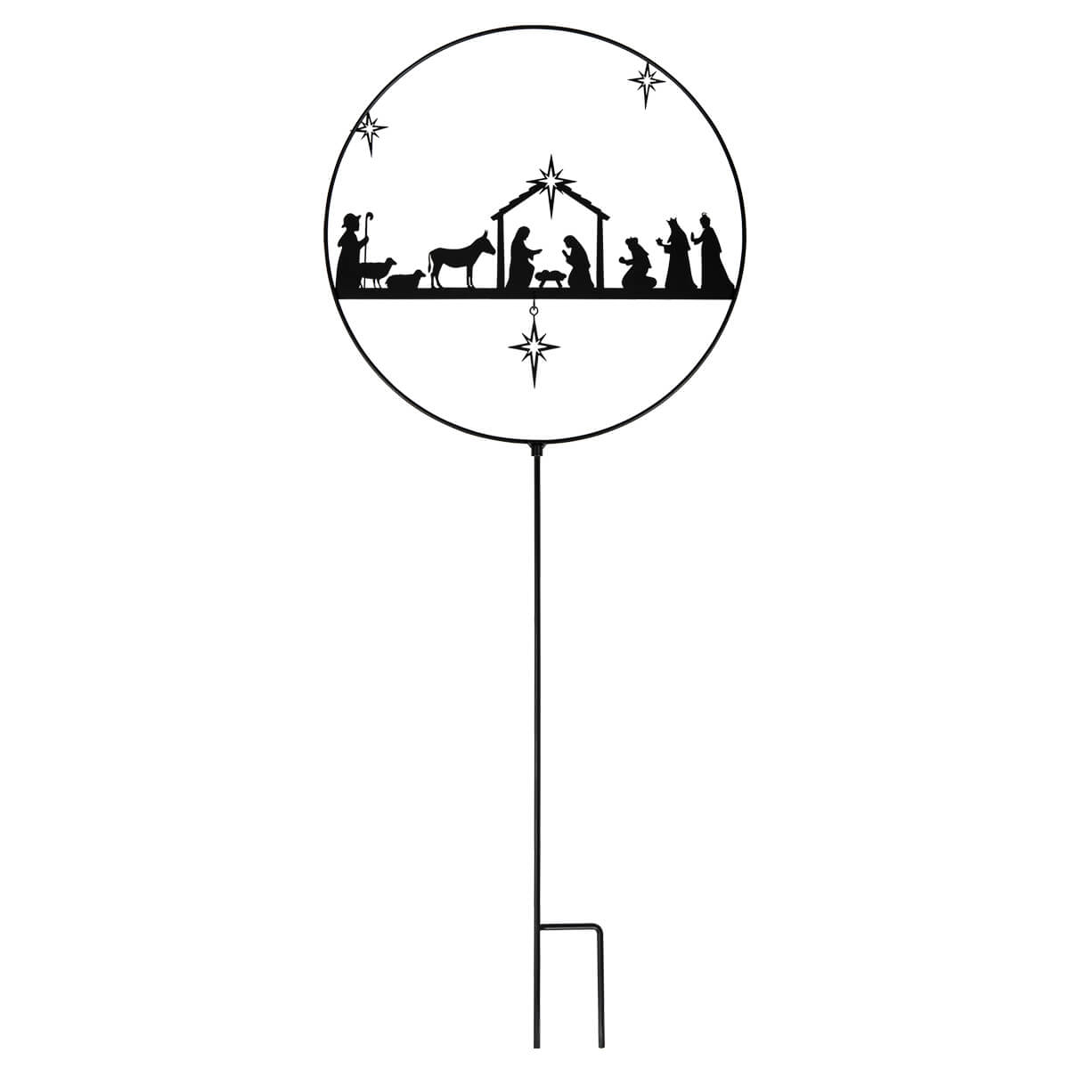 Lichterkegel, Kinderkrippe, Krippenszene, Schnurzauber, Weihnachtsdeko