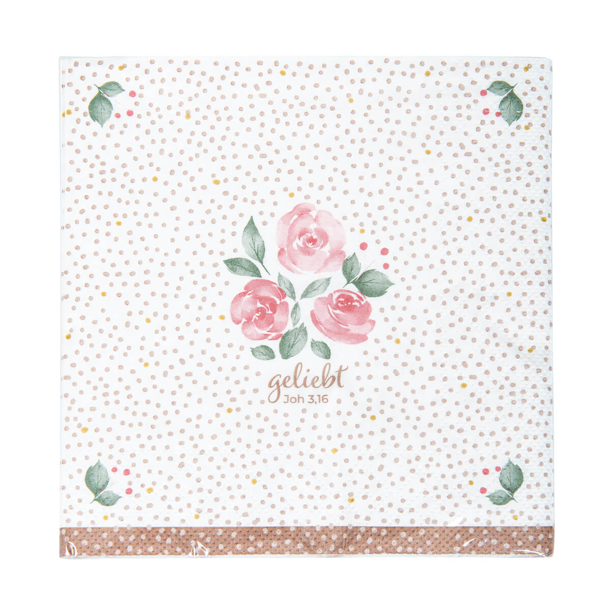 Geschenkpapier, Rosenmotiv, Punktdesign, Pastellfarben, Blumenmuster, Teller, Serviette, Blumenmuster, Rosen, Roségold Punkte