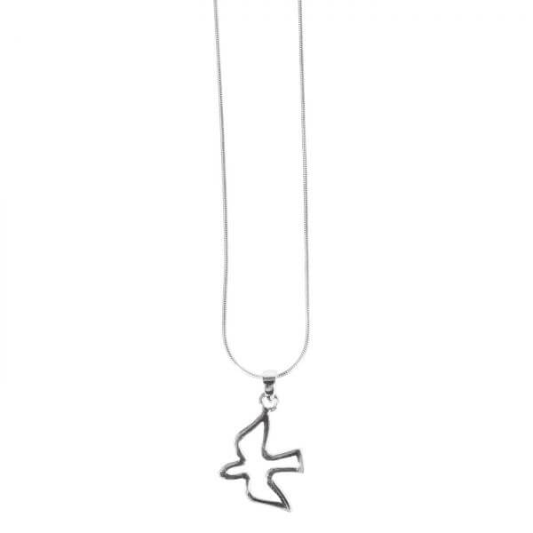 Halskette mit Anhänger Taube