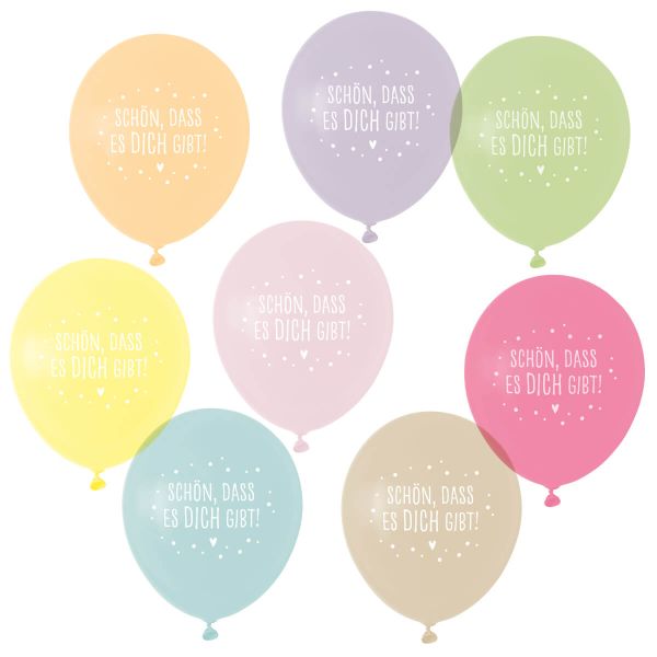 Luftballons Pastell